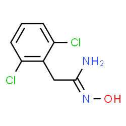 ChemSpider 2D Image | 2-(2,6-Dichlorophenyl)-N-hydroxyethanimidamide | C8H8Cl2N2O
