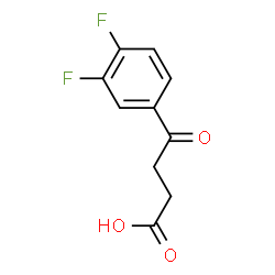 ChemSpider 2D Image | 3,4-Difluoro-Î³-oxobenzenebutanoic acid | C10H8F2O3