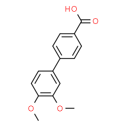 ChemSpider 2D Image | 3',4'-Dimethoxy-4-biphenylcarboxylic acid | C15H14O4