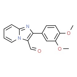 ChemSpider 2D Image | 2-(3,4-Dimethoxyphenyl)imidazo[1,2-a]pyridine-3-carbaldehyde | C16H14N2O3