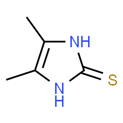 ChemSpider 2D Image | 4,5-DIMETHYL-1H-IMIDAZOLE-2-THIOL | C5H8N2S