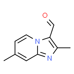 ChemSpider 2D Image | 2,7-Dimethylimidazo[1,2-a]pyridine-3-carbaldehyde | C10H10N2O