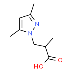 ChemSpider 2D Image | 3-(3,5-Dimethyl-1H-pyrazol-1-yl)-2-methylpropanoic acid | C9H14N2O2
