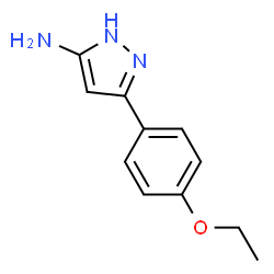 ChemSpider 2D Image | 3-(4-Ethoxyphenyl)-1H-pyrazol-5-amine | C11H13N3O