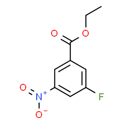 ChemSpider 2D Image | Ethyl 3-fluoro-5-nitrobenzoate | C9H8FNO4