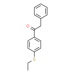 ChemSpider 2D Image | 1-[4-(Ethylthio)phenyl]-2-phenylethanone | C16H16OS