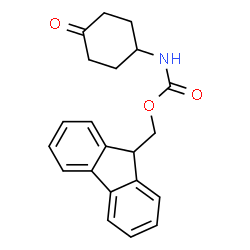 ChemSpider 2D Image | N-4-Fmoc-Aminocyclohexanone | C21H21NO3