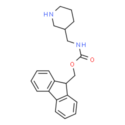ChemSpider 2D Image | 3-N-Fmoc-aminomethyl piperidine | C21H24N2O2