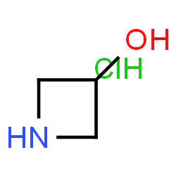 ChemSpider 2D Image | azetidin-3-ol hydrochloride | C3H8ClNO