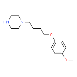 ChemSpider 2D Image | 1-[4-(4-Methoxyphenoxy)butyl]piperazine | C15H24N2O2