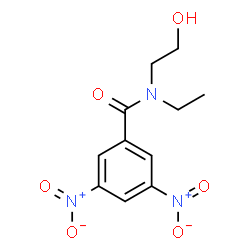 ChemSpider 2D Image | N-Ethyl-N-(2-hydroxyethyl)-3,5-dinitrobenzamide | C11H13N3O6
