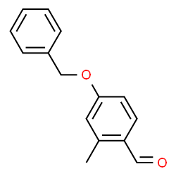 ChemSpider 2D Image | 2-methyl 4-benzyloxybenzaldehyde | C15H14O2