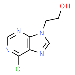ChemSpider 2D Image | 2-(6-Chloro-9H-purin-9-yl)ethanol | C7H7ClN4O