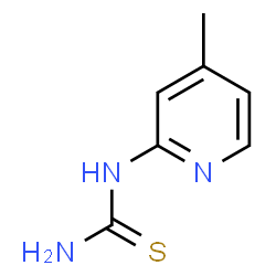 ChemSpider 2D Image | 1-(4-Methyl-2-pyridinyl)thiourea | C7H9N3S
