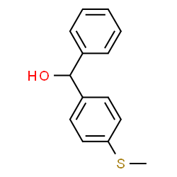 ChemSpider 2D Image | [4-(Methylsulfanyl)phenyl](phenyl)methanol | C14H14OS