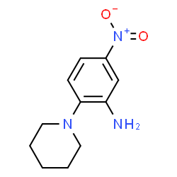 ChemSpider 2D Image | 5-Nitro-2-piperidinoaniline | C11H15N3O2