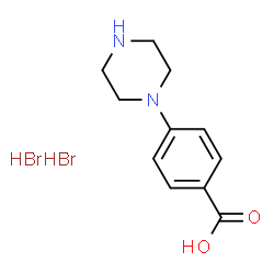 ChemSpider 2D Image | 4-(1-Piperazinyl)benzoic acid dihydrobromide | C11H16Br2N2O2