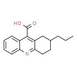 ChemSpider 2D Image | 2-Propyl-1,2,3,4-tetrahydro-9-acridinecarboxylic acid | C17H19NO2