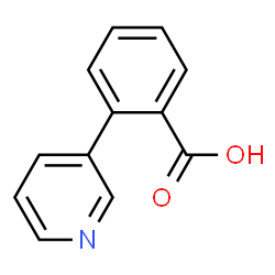 ChemSpider 2D Image | 2-(3'-Pyridyl)benzoic acid | C12H9NO2