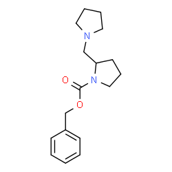 ChemSpider 2D Image | Benzyl 2-(1-pyrrolidinylmethyl)-1-pyrrolidinecarboxylate | C17H24N2O2