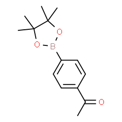 ChemSpider 2D Image | 1-(4-(4,4,5,5-Tetramethyl-1,3,2-dioxaborolan-2-yl)phenyl)ethanone | C14H19BO3