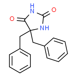 ChemSpider 2D Image | 5,5-Dibenzyl-2,4-imidazolidinedione | C17H16N2O2