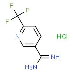 ChemSpider 2D Image | 6-(Trifluoromethyl)pyridine-3-amidine hydrochloride | C7H7ClF3N3