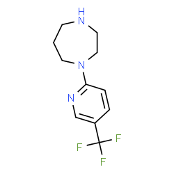 ChemSpider 2D Image | 1-[5-(trifluoromethyl)-2-pyridyl]-1,4-diazepane | C11H14F3N3