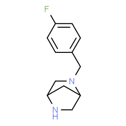 ChemSpider 2D Image | 2-(4-Fluorobenzyl)-2,5-diazabicyclo[2.2.1]heptane | C12H15FN2