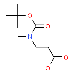 ChemSpider 2D Image | N-(tert-Butoxycarbonyl)-N-methyl-beta-alanine | C9H17NO4