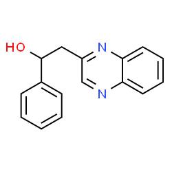 ChemSpider 2D Image | 1-Phenyl-2-(2-quinoxalinyl)ethanol | C16H14N2O