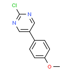 ChemSpider 2D Image | 2-Chloro-5-(4-methoxyphenyl)pyrimidine | C11H9ClN2O