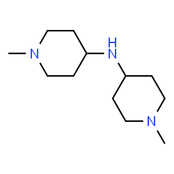 ChemSpider 2D Image | 1-Methyl-N-(1-methyl-4-piperidinyl)-4-piperidinamine | C12H25N3