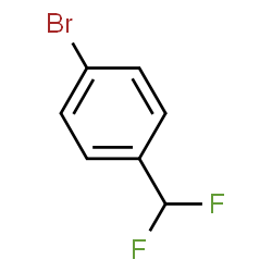 ChemSpider 2D Image | 1-Bromo-4-(difluoromethyl)benzene | C7H5BrF2