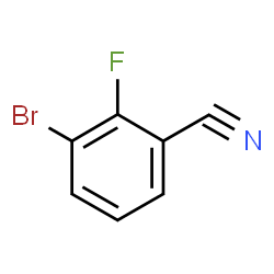 ChemSpider 2D Image | 3-Bromo-2-fluorobenzonitrile | C7H3BrFN