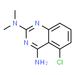 ChemSpider 2D Image | 5-Chloro-N2,N2-dimethyl-2,4-quinazolinediamine | C10H11ClN4