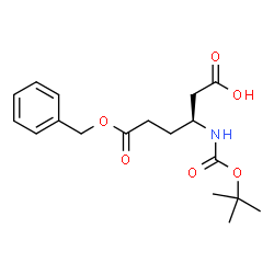 ChemSpider 2D Image | Boc-beta-Homoglu(OBzl)-OH | C18H25NO6