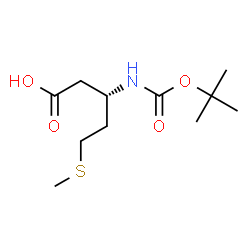 ChemSpider 2D Image | (S)-3-((tert-butoxycarbonyl)amino)-5-(methylthio)pentanoic acid | C11H21NO4S