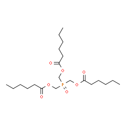 ChemSpider 2D Image | Phosphoryltris(methylene) trihexanoate | C21H39O7P