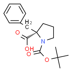 ChemSpider 2D Image | 2-Benzyl-1-{[(2-methyl-2-propanyl)oxy]carbonyl}-L-proline | C17H23NO4