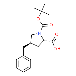 ChemSpider 2D Image | Boc-(R)-gamma-benzyl-L-proline | C17H23NO4