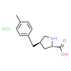 ChemSpider 2D Image | (4R)-4-(4-Methylbenzyl)-L-proline hydrochloride (1:1) | C13H18ClNO2