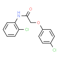 ChemSpider 2D Image | 2-(4-Chlorophenoxy)-N-(2-chlorophenyl)acetamide | C14H11Cl2NO2