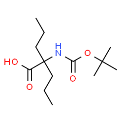 ChemSpider 2D Image | 2-((tert-Butoxycarbonyl)amino)-2-propylpentanoic acid | C13H25NO4