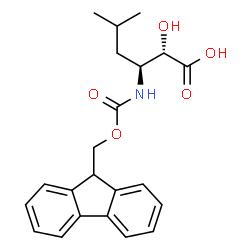 ChemSpider 2D Image | N-Fmoc-(2S,3S)-3-amino-2-hydroxy-5-methylhexanoic acid | C22H25NO5
