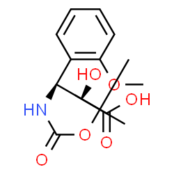 ChemSpider 2D Image | (2S,3S)-2-Hydroxy-3-(2-methoxyphenyl)-3-({[(2-methyl-2-propanyl)oxy]carbonyl}amino)propanoic acid | C15H21NO6