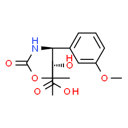 ChemSpider 2D Image | (2S,3S)-2-Hydroxy-3-(3-methoxyphenyl)-3-({[(2-methyl-2-propanyl)oxy]carbonyl}amino)propanoic acid | C15H21NO6