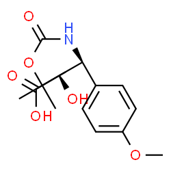 ChemSpider 2D Image | (2S,3S)-2-Hydroxy-3-(4-methoxyphenyl)-3-({[(2-methyl-2-propanyl)oxy]carbonyl}amino)propanoic acid | C15H21NO6