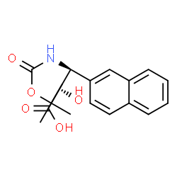 ChemSpider 2D Image | (2S,3S)-2-Hydroxy-3-({[(2-methyl-2-propanyl)oxy]carbonyl}amino)-3-(2-naphthyl)propanoic acid | C18H21NO5