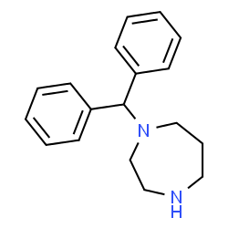 ChemSpider 2D Image | 1-(Diphenylmethyl)-1,4-diazepane | C18H22N2